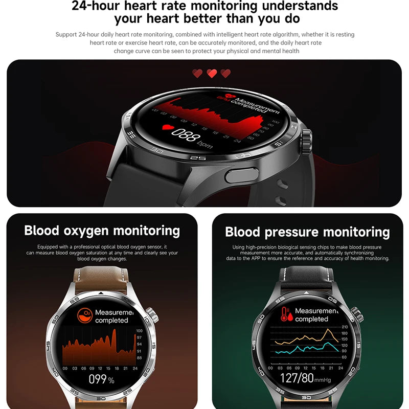 GT5 Pro Smartwatch, AMOLED, Bluetooth Calls, GPS, NFC, Heart Rate, Compass (2024)