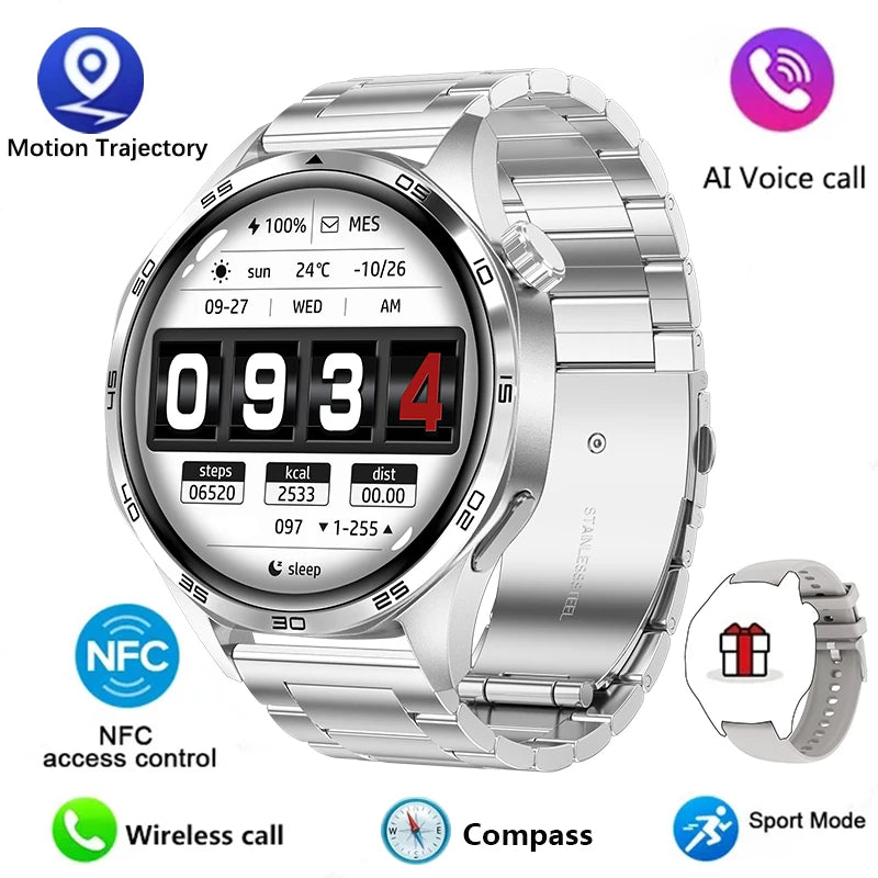 GT5 Pro Smartwatch, AMOLED, Bluetooth Calls, GPS, NFC, Heart Rate, Compass (2024)