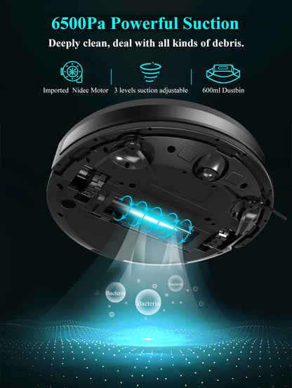 ABIR X8 Robot Vacuum Cleaner with Laser Mapping & Zone Cleaning