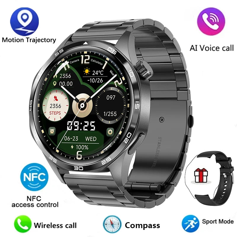 GT5 Pro Smartwatch, AMOLED, Bluetooth Calls, GPS, NFC, Heart Rate, Compass (2024)