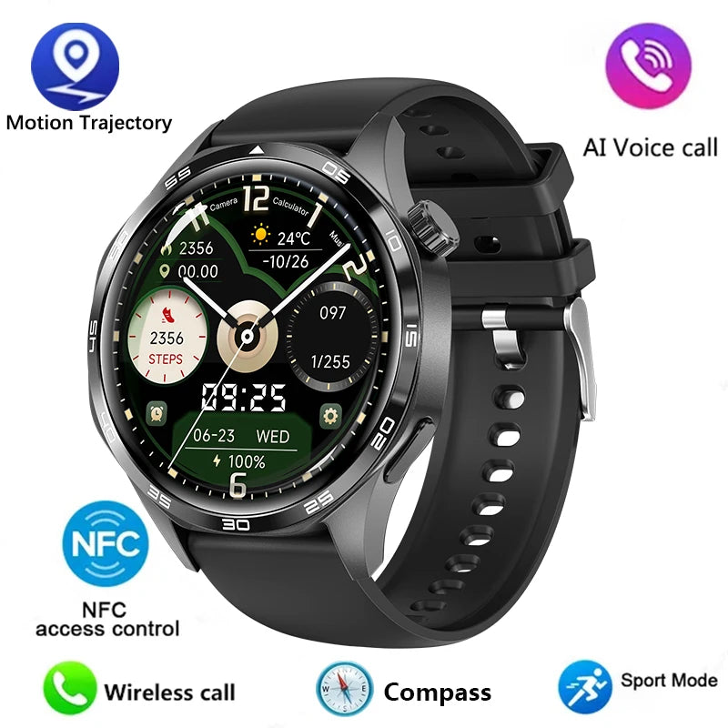 GT5 Pro Smartwatch, AMOLED, Bluetooth Calls, GPS, NFC, Heart Rate, Compass (2024)