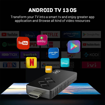 Q2 4K Android TV Stick, HDR10, Google Assistant, Dual-Band WiFi, Netflix & YouTube