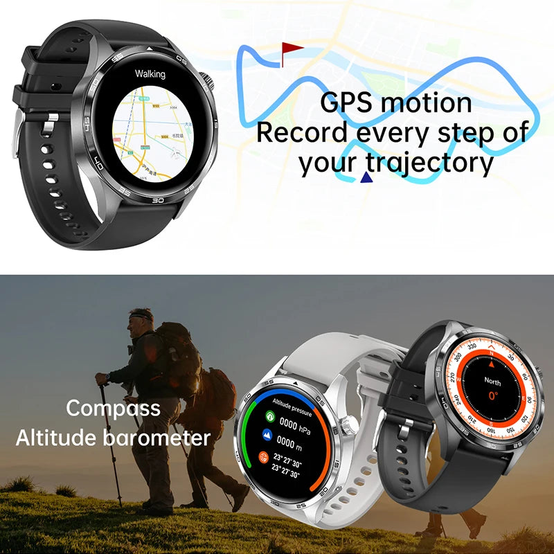 GT5 Pro Smartwatch, AMOLED, Bluetooth Calls, GPS, NFC, Heart Rate, Compass (2024)